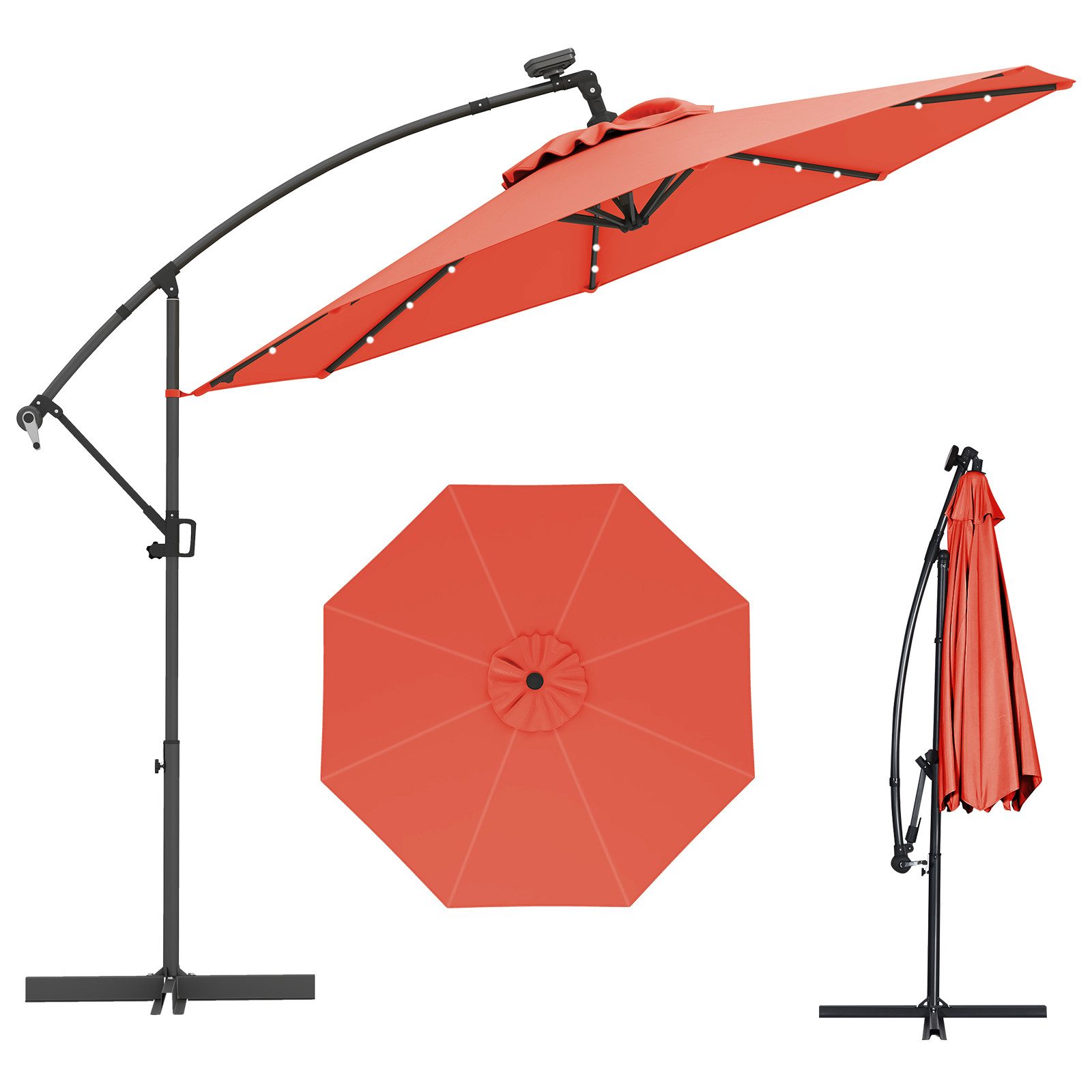 COSTWAY Sonnenschirm, LxB: 300,00x300,00 cm, mit günstig online kaufen
