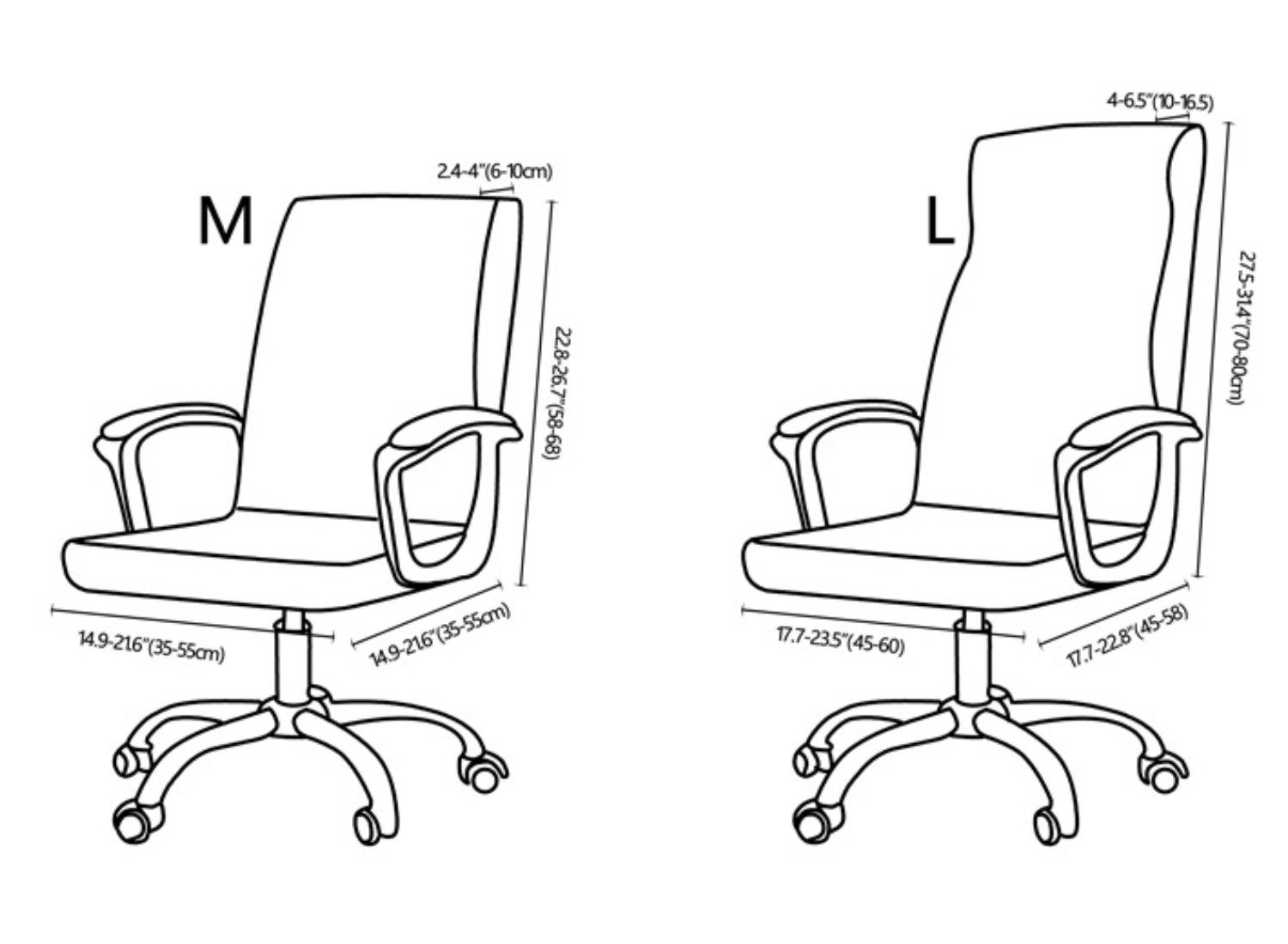 BYSURE Bürostuhlhusse, Plüsch-Stuhlbezug fürs Büro mit Reißverschluss günstig online kaufen