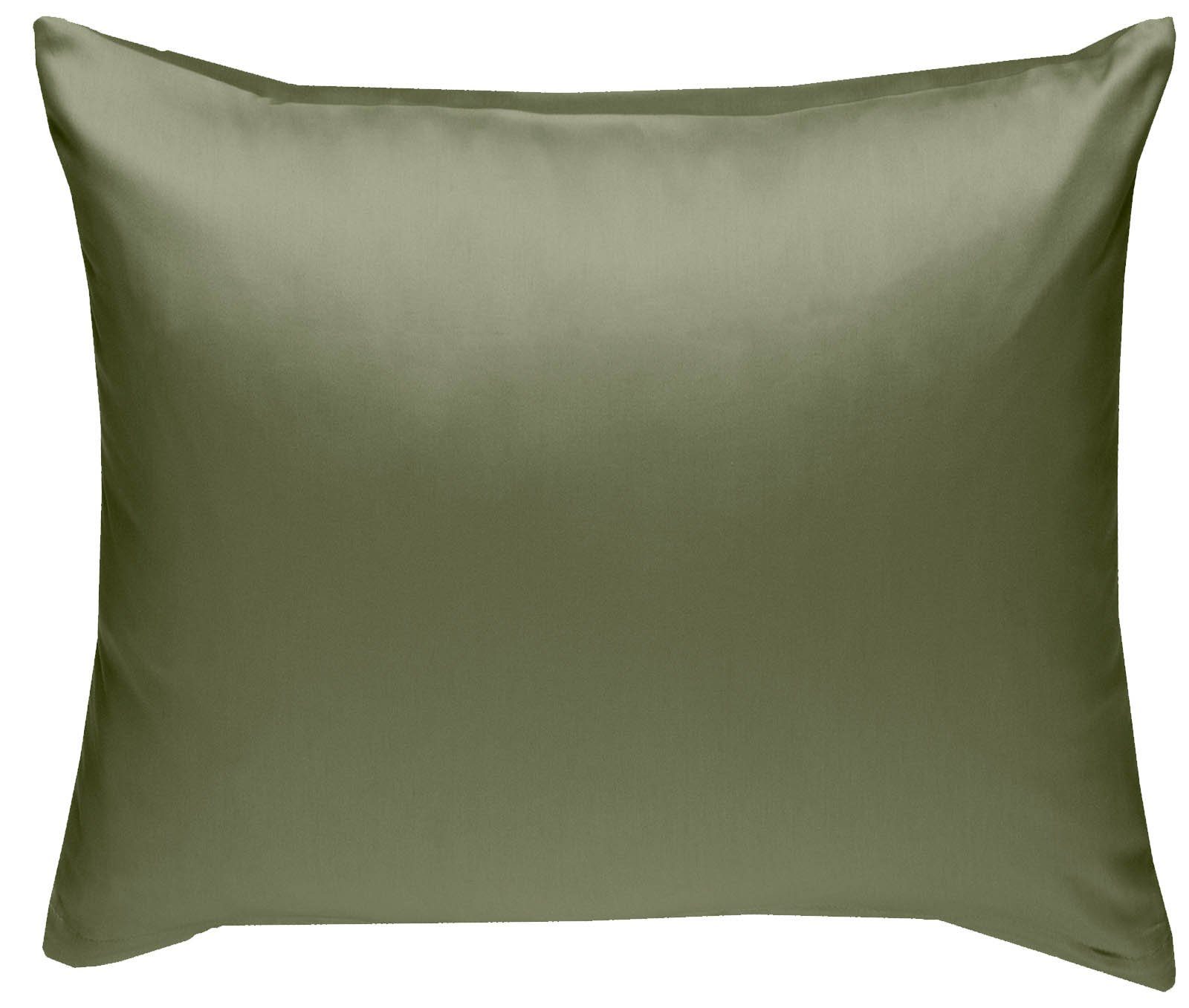 BETTWAESCHE-MIT-STIL Kissenbezug Mako Satin Kissenbezug uni einfarbig, (1 Stück)