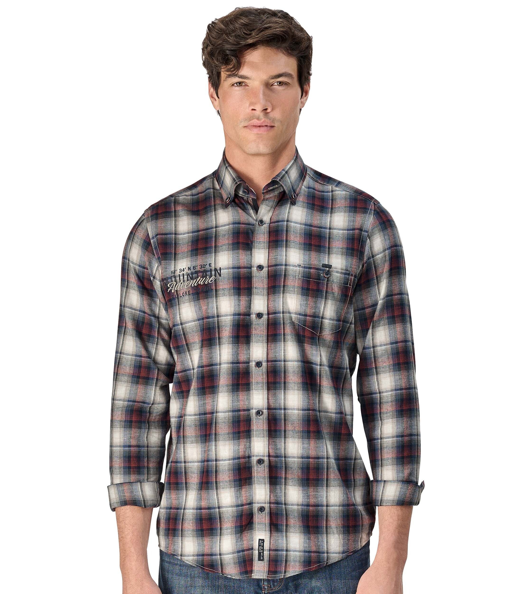 CASAMODA Flanellhemd CASAMODA Flanellhemd kariert günstig online kaufen
