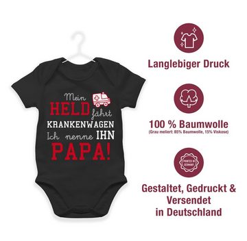 Shirtracer Shirtbody Mein Held fährt Krankenwagen Sprüche Baby