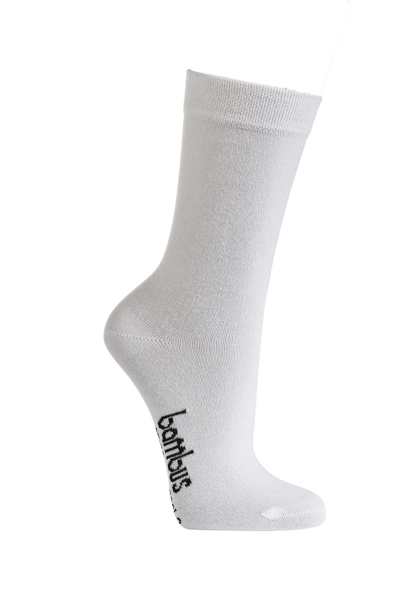 Socken 3 Paar superweiche Bambus Kinder-Söckchen aus Viskose unifarben