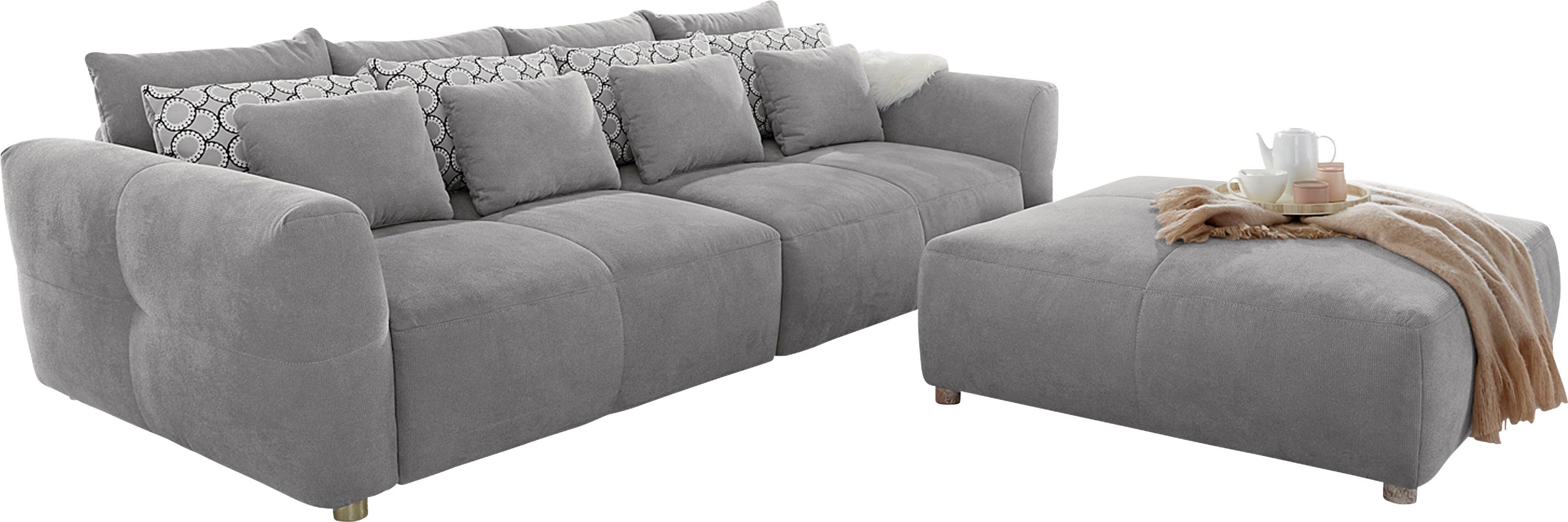 | Big-Sofa kuscheligen, Gulliver, mit Federkernpolsterung angenehmen hellgrau Gruppe Sitzkomfort hellgrau für Jockenhöfer