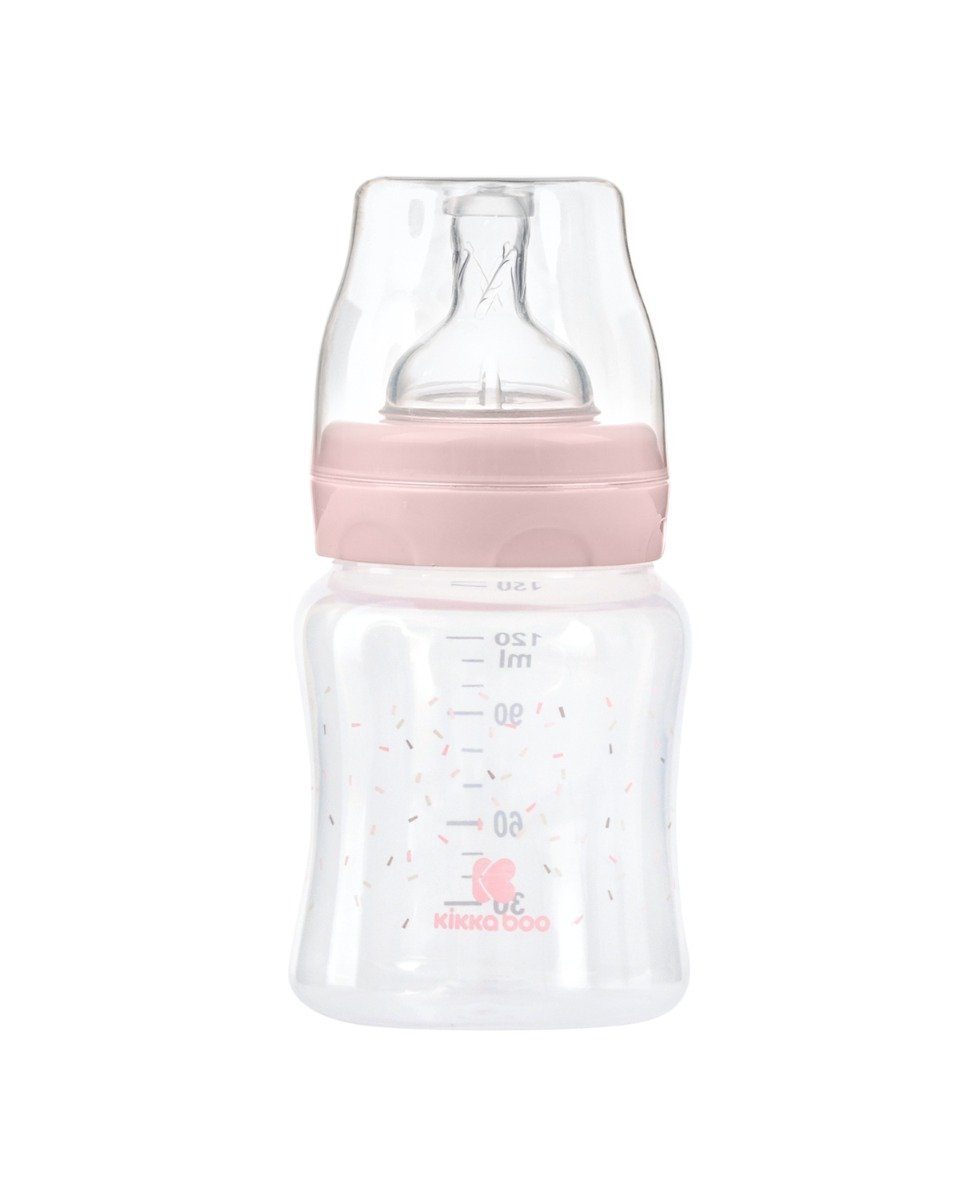 Größe 120 Geburt S, Babyflasche Babyflasche ml, rosa Anti-Kolik-Sauger PP Weithals, ab Kikkaboo