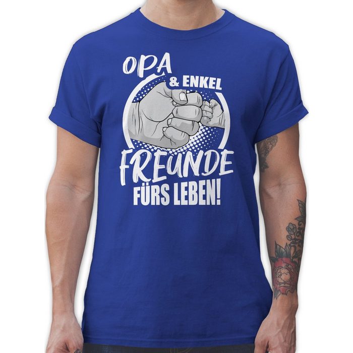 Shirtracer T-Shirt Opa & Enkel Freunde fürs Leben! - Opa Geschenke - Herren Premium T-Shirt tshirt opa - t-shirt mit sprüchen für männer - shirt herren spruch