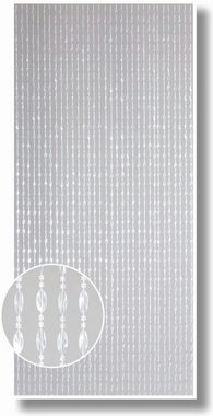 Türvorhang Conacord Decona Kristal Perlenvorhang transparent, CONACORD, Hakenaufhängung, halbtransparent, 90 x 200 cm, Kunststoff - hohe Strangdichte