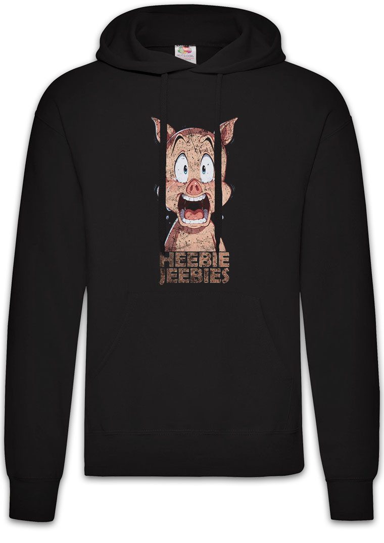 Hoodie Heebie Jeebies Herren Hoodie Pig Meat Not Vegan Cartoon Proteine