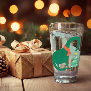 GRAVURZEILE Glas mit UV Druck Weihnachtsmotiv - Santalanghals, Weihnachtsdeko - Geschenke für Jungen und Mädchen, Zur Weihnachtszeit zum Wichteln und als Geschenk für Kinder