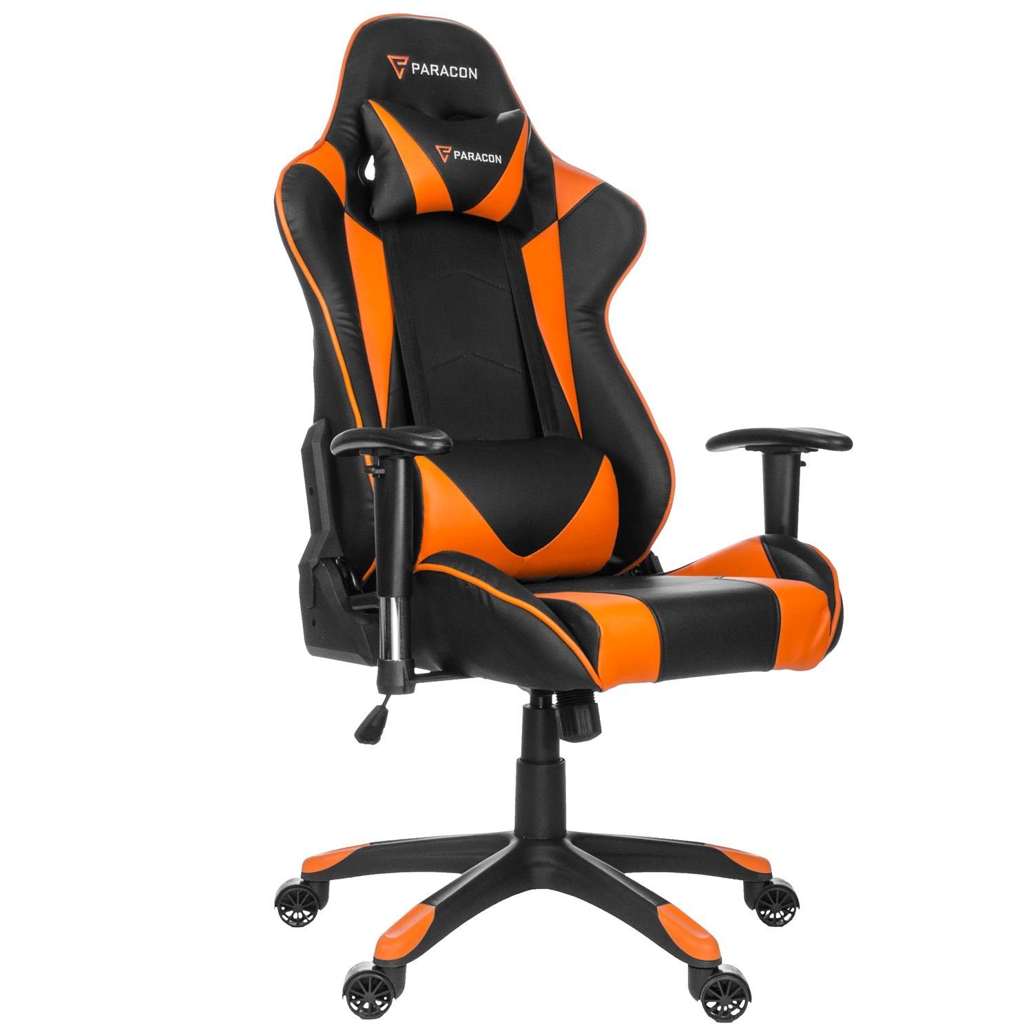 Gaming inkl. und Gaming-Stuhl Orange Stuhl Nackenkissen Knight ebuy24 Paracon