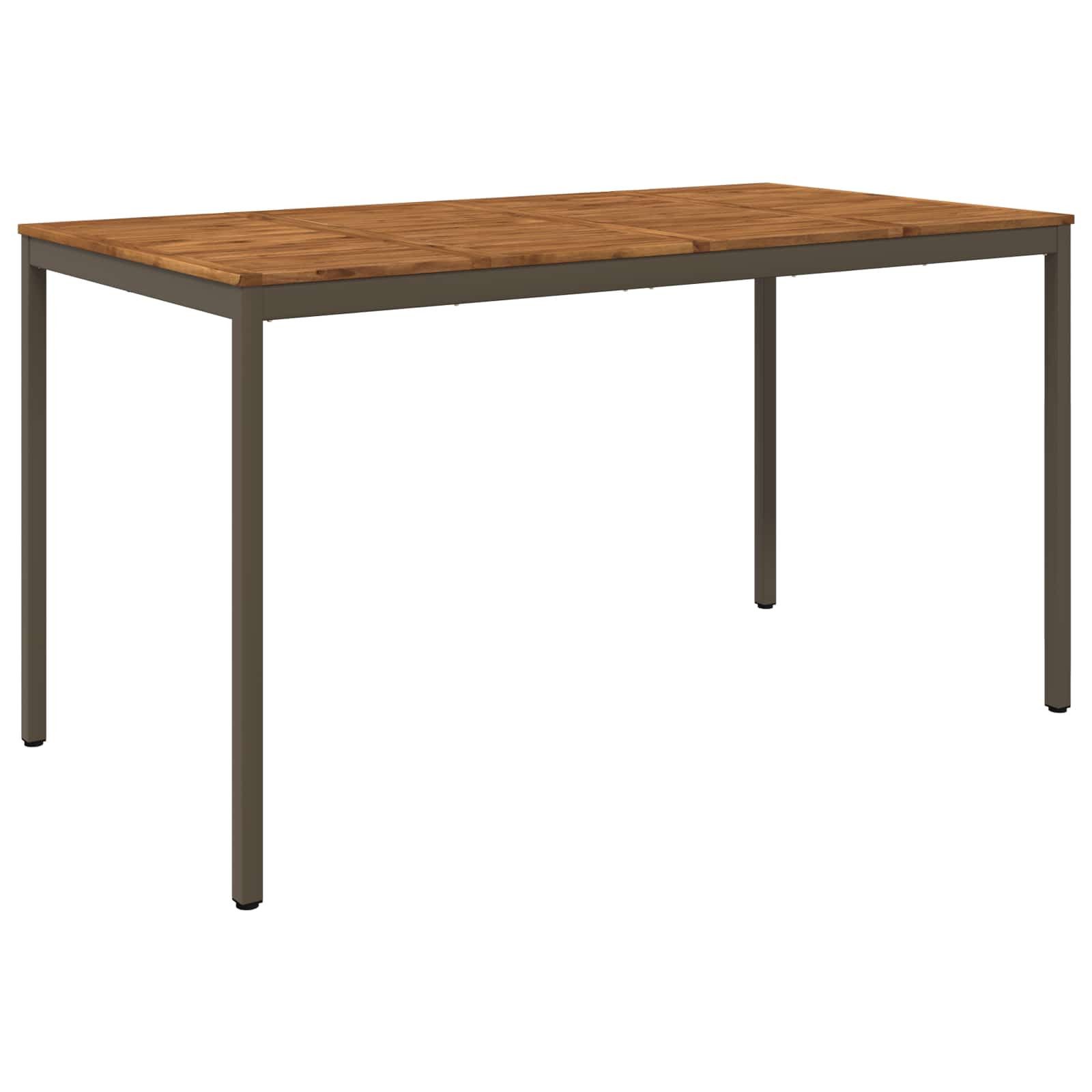 vidaXL Gartentisch Gartenbar-Tisch Natur und Kaffee 196 x 100,5 x 105 cm (1-St)
