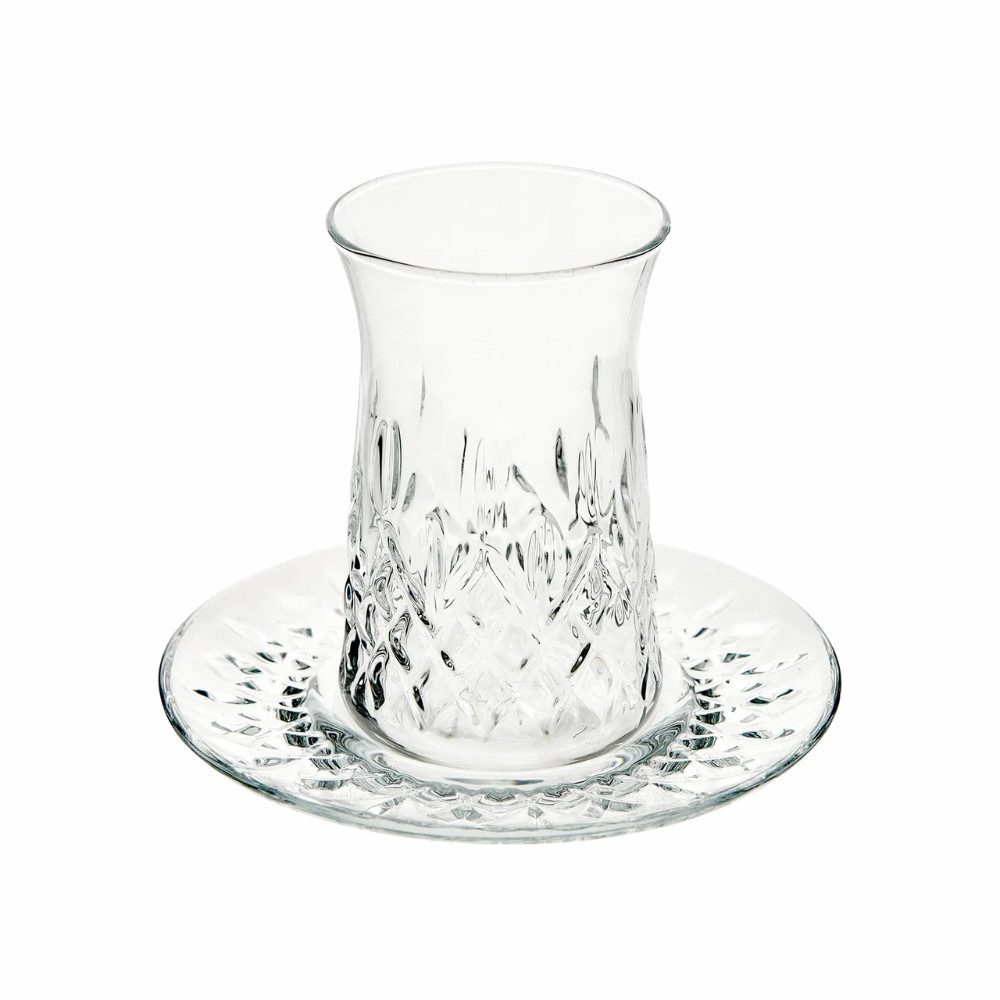 LAV Teeglas Odin 12-teiliges türkisches Teeset – Ästhetische Teegläser, 12-tlg., Glas, In der Türkei Hergestellt