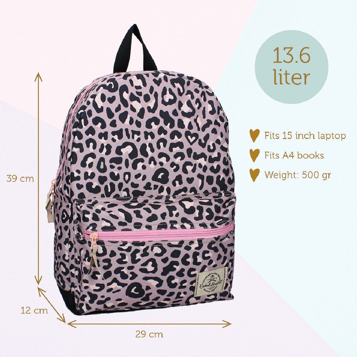 Milky Kiss Kinderrucksack Rucksack Next Level Vibes – Pinkfarbener Schulrucksack