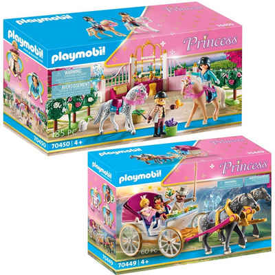 Playmobil® Конструктора 70449 70450 Princess 2er Set Romantische Pferdekutsche +