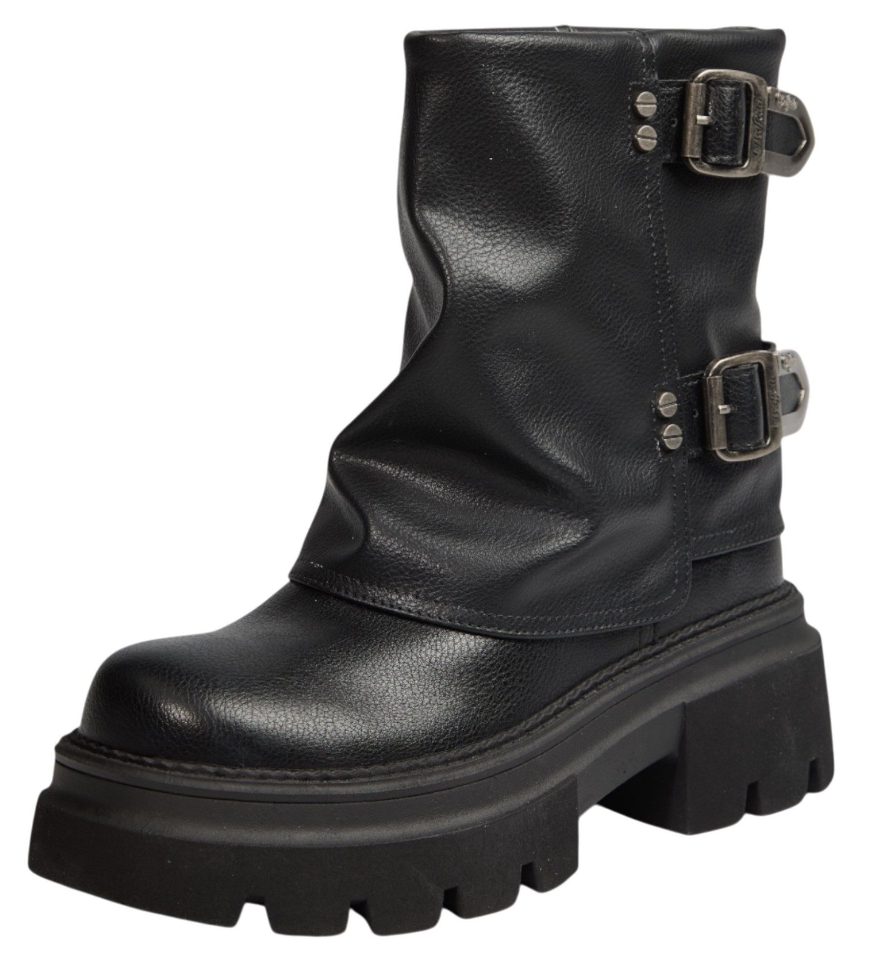 Buffalo PD00018488 Mave Fold Mid Black Stiefel