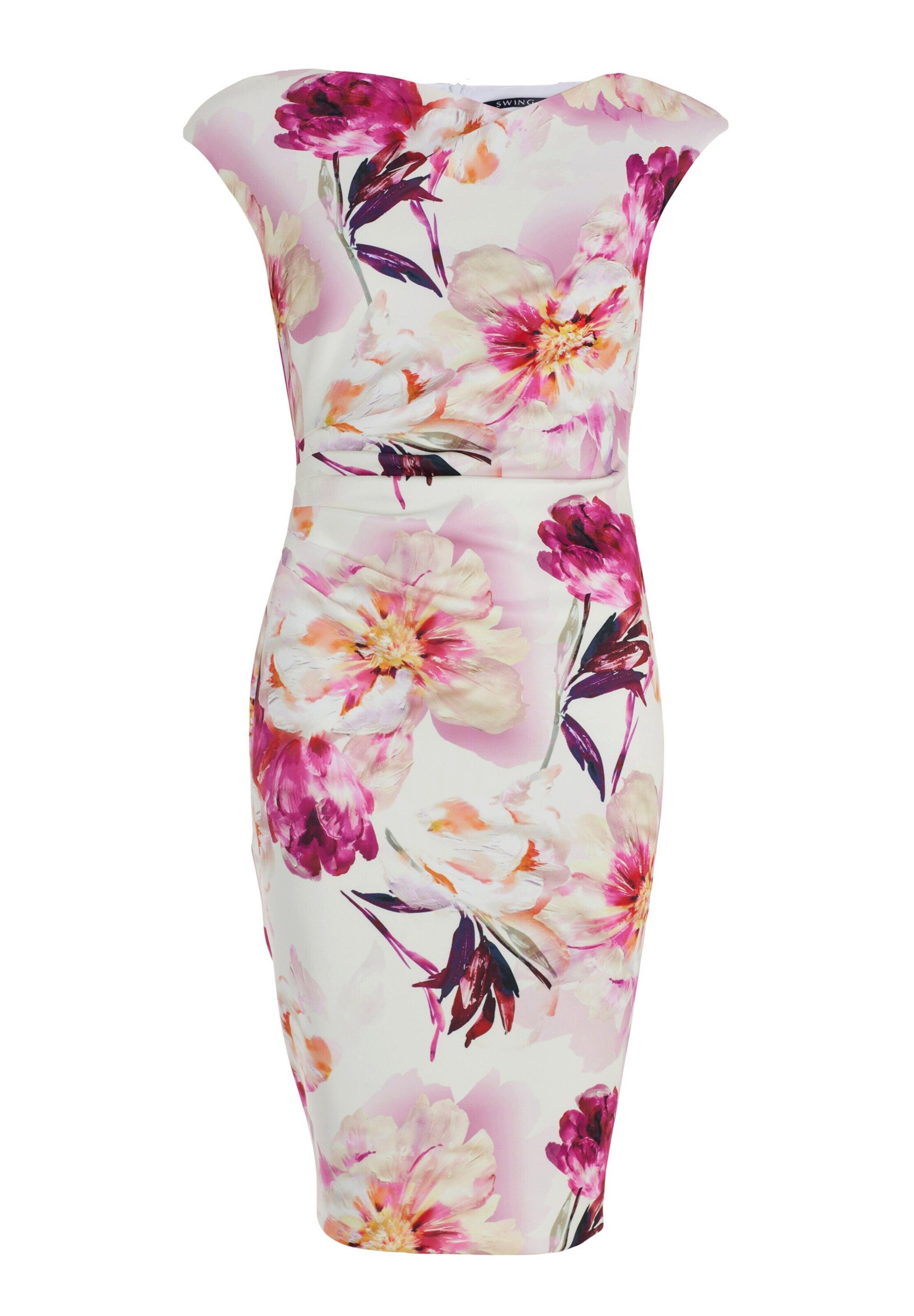 SWING Cocktailkleid (1-tlg) Drapiert/gerafft