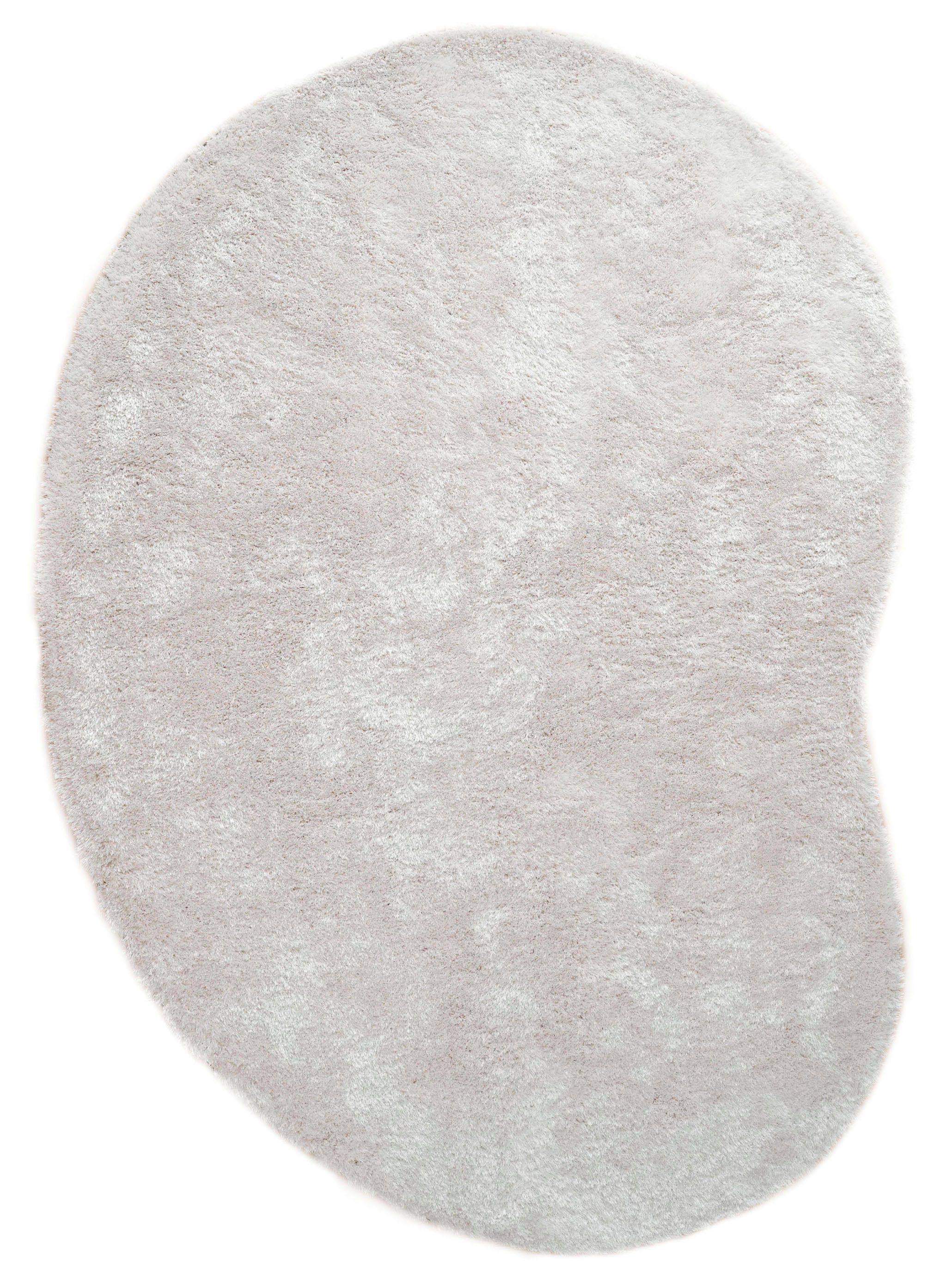 Bruno Banani Hochflor-Teppich Dana Bean shape, besondere Form, weich, Mikrofaser Teppiche, U-förmig, Höhe: 30 mm, organische Form, uni, Wohnzimmer, Schlafzimmer, Esszimmer