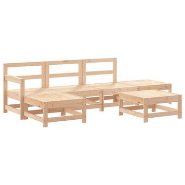 vidaXL Gartenlounge-Set 6-tlg. Garten-Lounge-Set Massivholz Kiefer, (6-tlg)