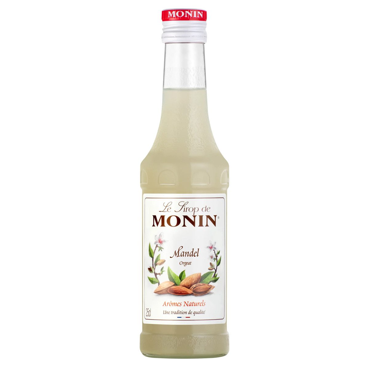MONIN Getränke-Sirup, Monin Mandel Sirup fuer Gebaeck Kaffee und Tee aromatisch fein 250 ml