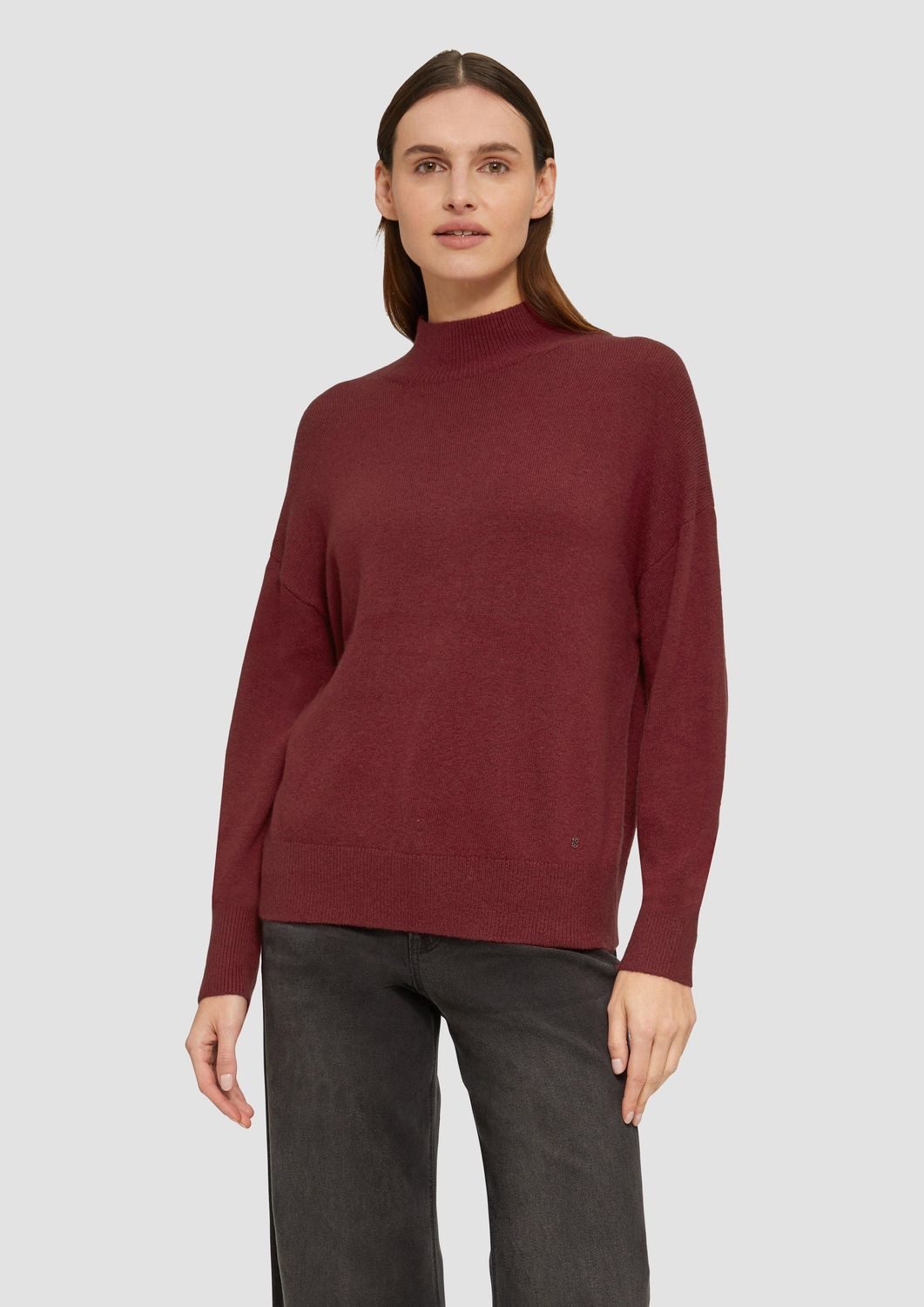 Stehkragenpullover Basic