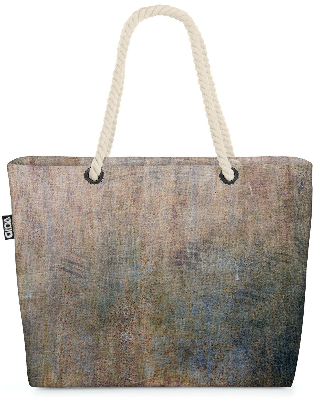 VOID Strandtasche (1-tlg), Rostige Wand Beach Bag alt Oberfläche closeup metallisch textur riss verschmutz