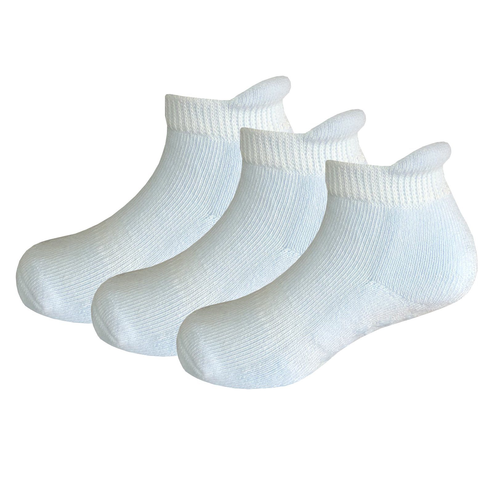 Yalion Arbeitssocken Anti-Rutsch-Socken warm (3-Paar) Blau Socke Baumwoll Atmungsaktiv Babysocken Kinder Weiche und