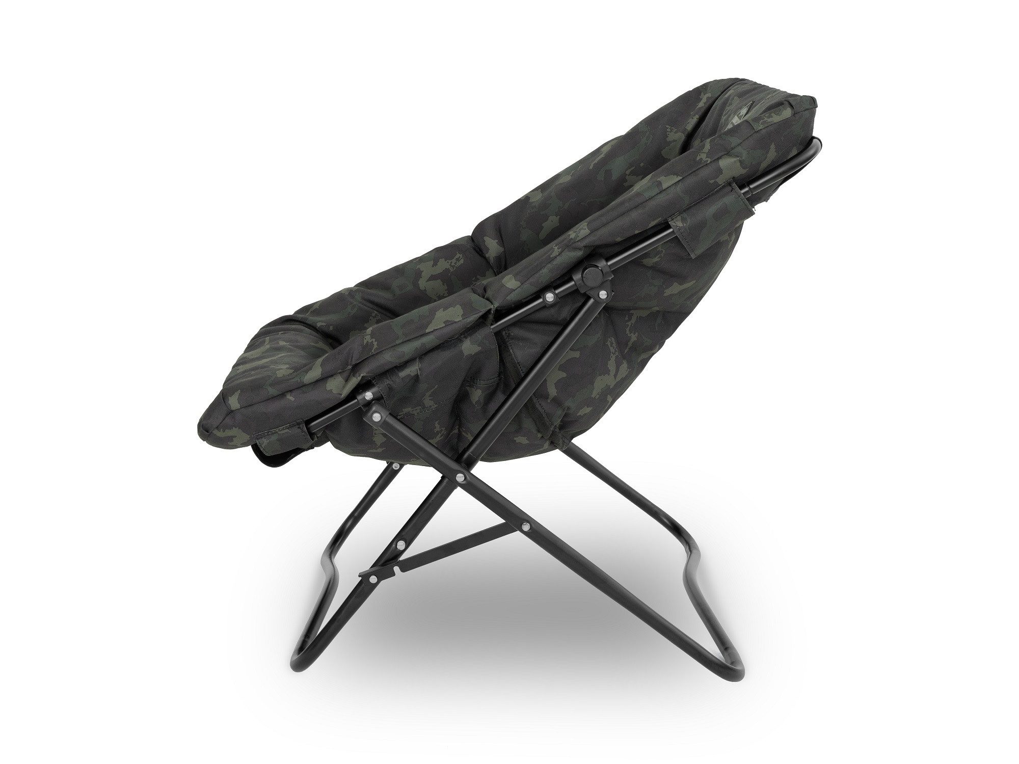 Delphin.sk Angelstuhl THIXER Banx Sessel 130kg - stabil - mit Seitentasche - klappbar (1 St), Gestell aus Metall, sehr robust und bequem