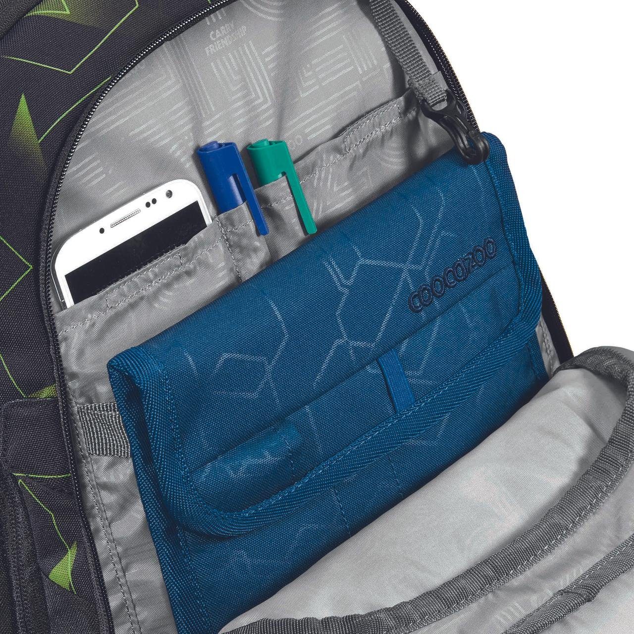 coocazoo Schulranzen Schulrucksack-Set PORTER Lime Flash günstig online kaufen