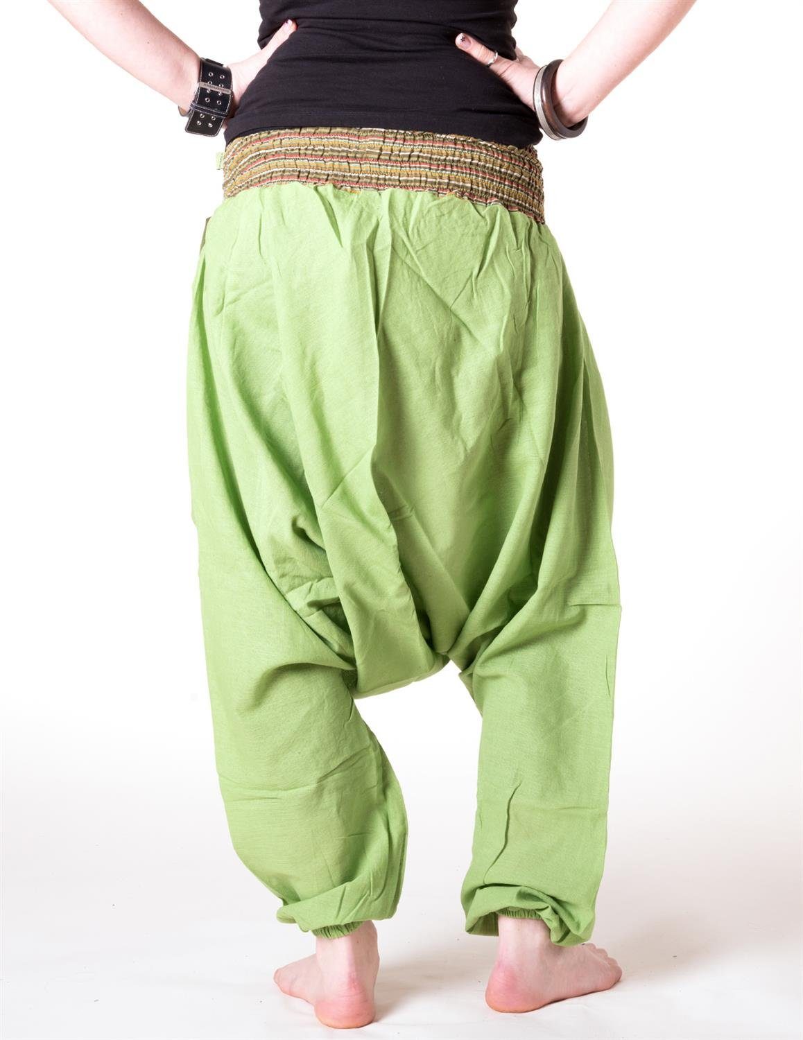 Vishes Haremshose Luftige Sommerhose Haremshose Pluderhose Baggahose, Yogah günstig online kaufen