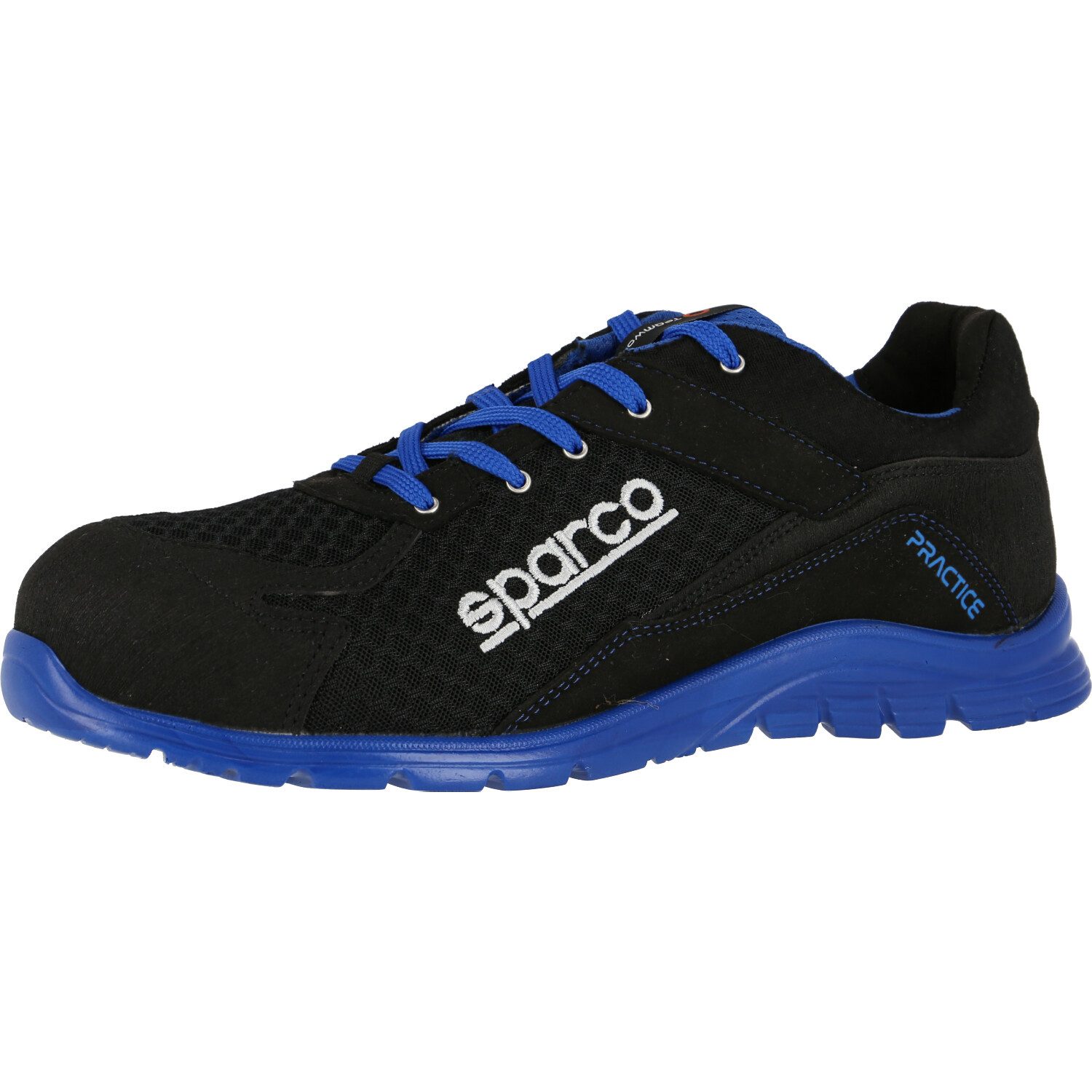 sparco Sicherheitshalbschuhe S1P "PRACTICE BLACK BLUE" Sicherheitsschuh