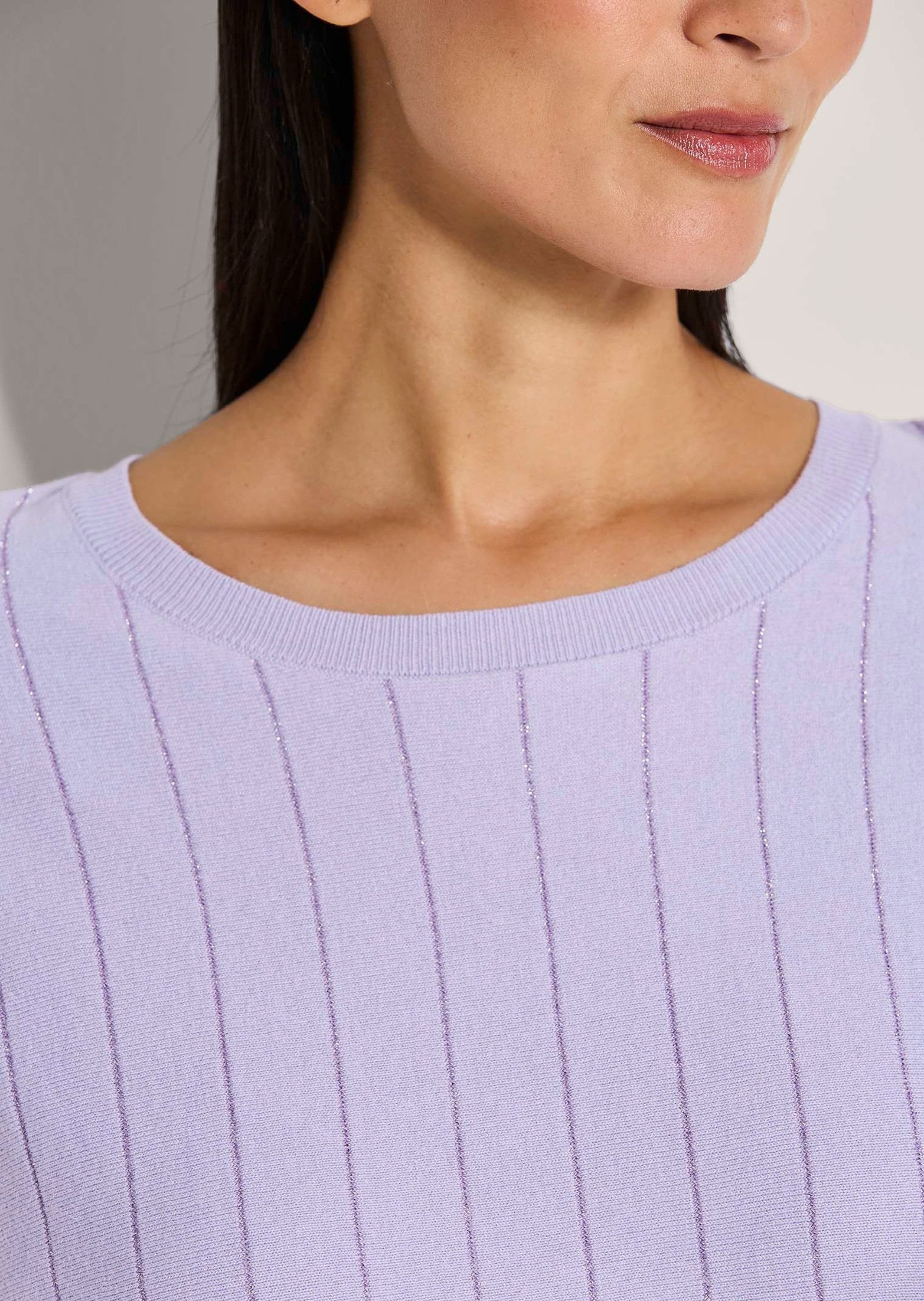 MADELEINE Strickpullover Oversize-Pullover mit Glanz-Effekt