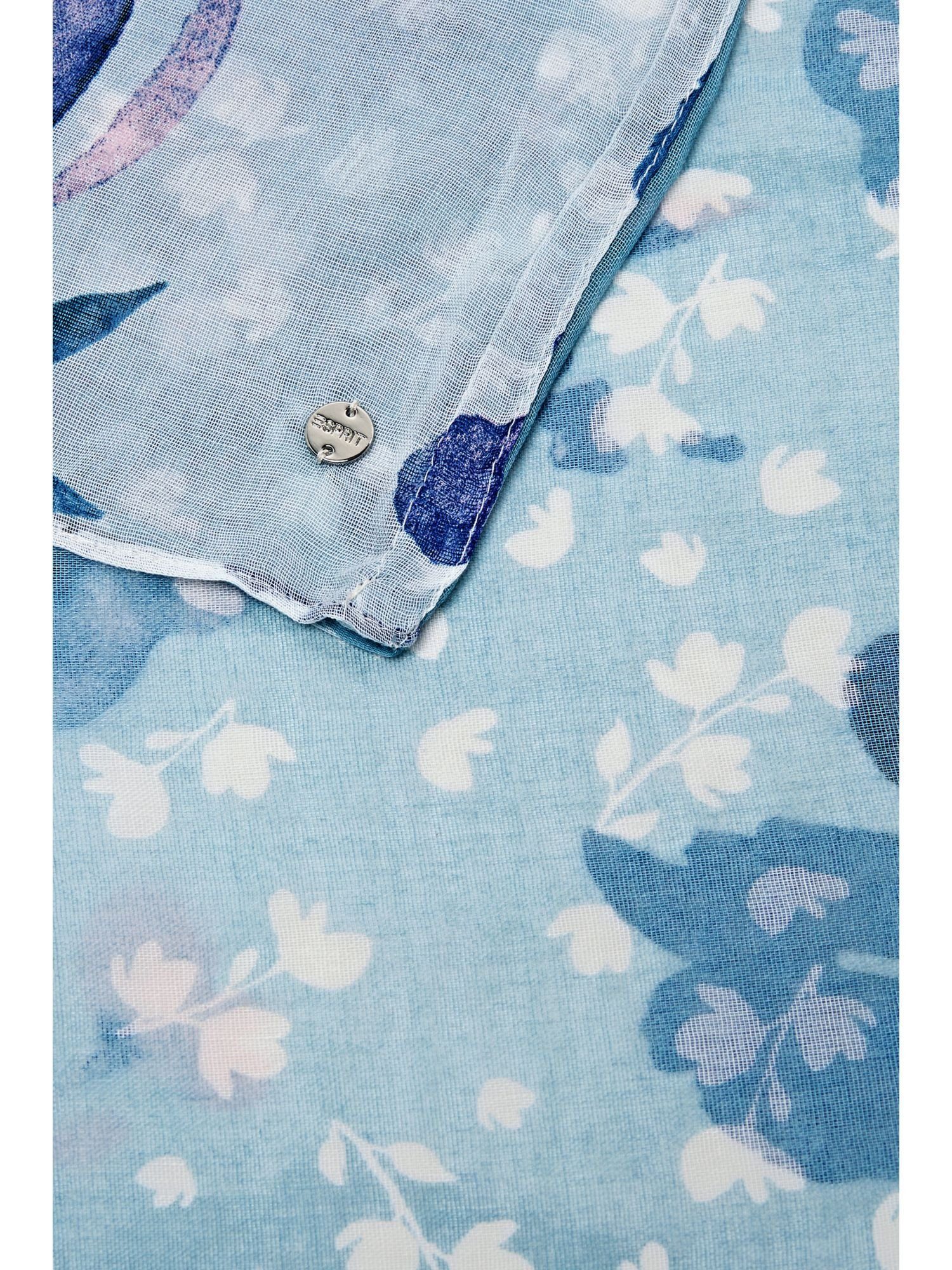 Blumen-Muster PASTEL Loop-Schal mit Modeschal BLUE Esprit