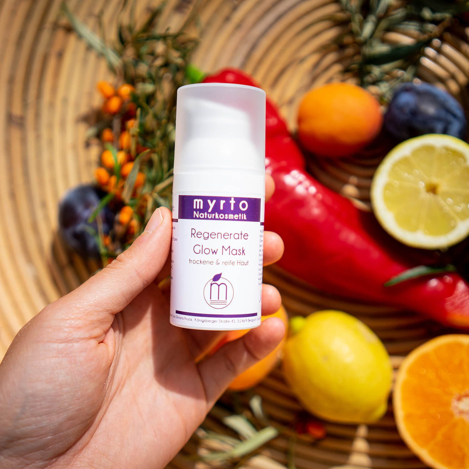myrto Naturkosmetik Anti-Aging-Creme Regenerate Glow Mask – revitalisierende Anti-Aging Maske