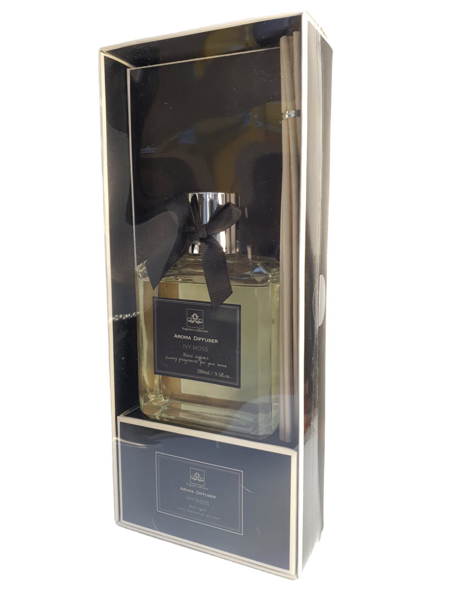 Spectrum Duftstäbchen Duftdiffusor quadratisch 280 ml Duftspender mit Schleife