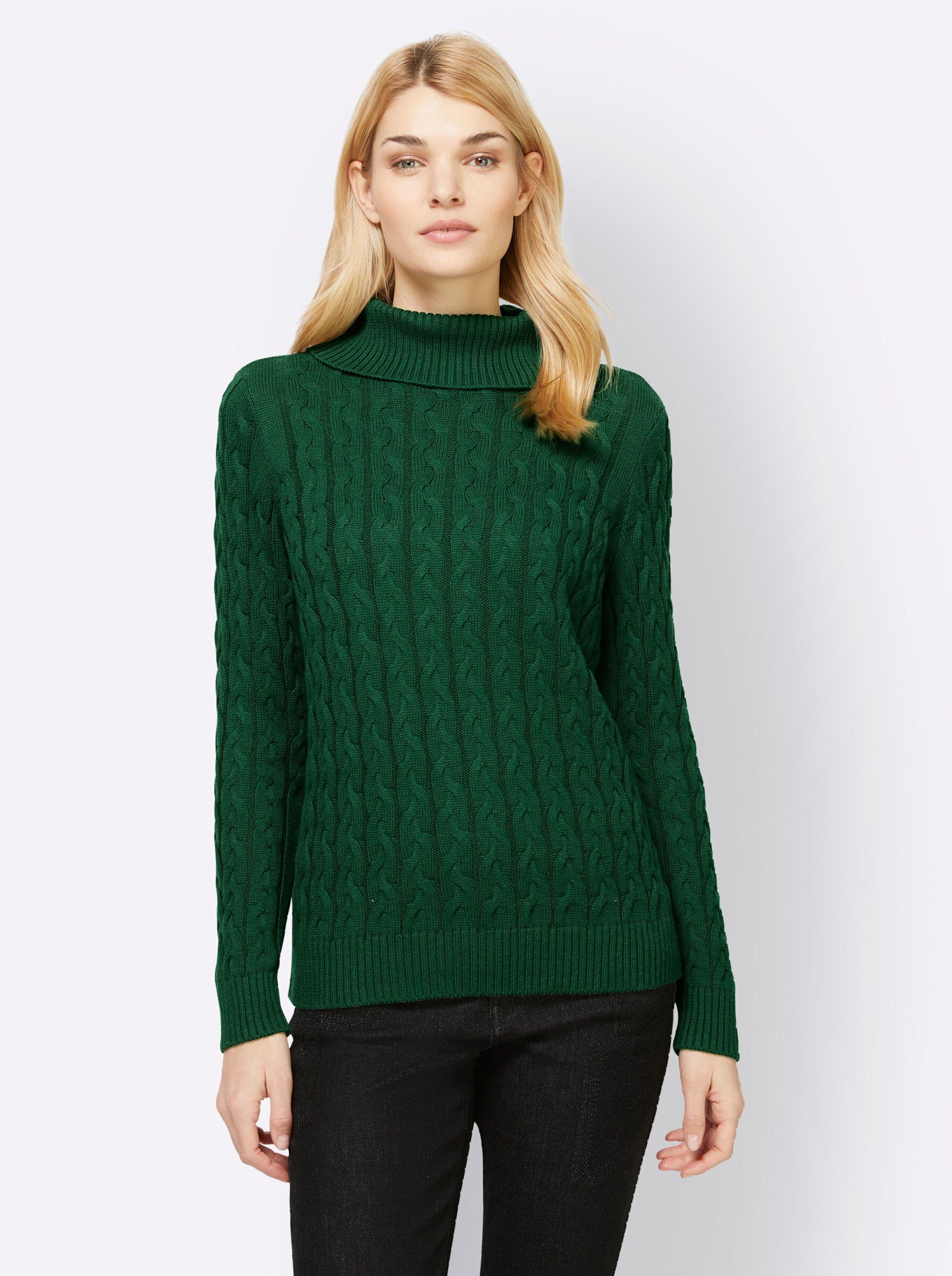 heine Strickpullover moos