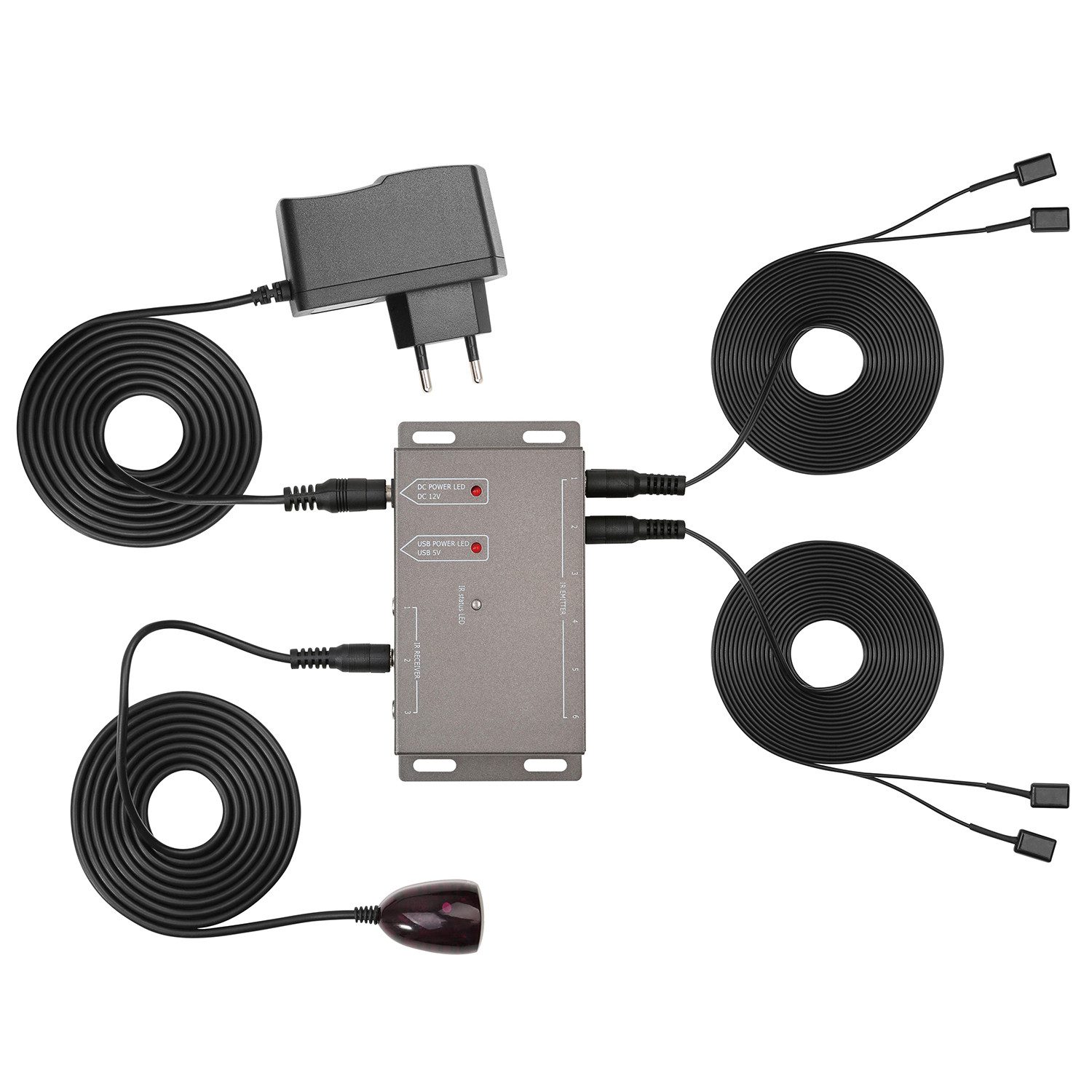 Maclean MCTV-522 Universal-Fernbedienung (Infrarot Verlängerung für Fernbedienung)