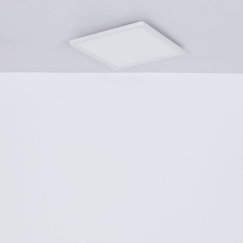 LED-Leuchtmittel Globo LED Deckenleuchte Badezimmer verbaut, LED Lampe fest IP44 Deckenlampe Warmweiß, Deckenleuchte,