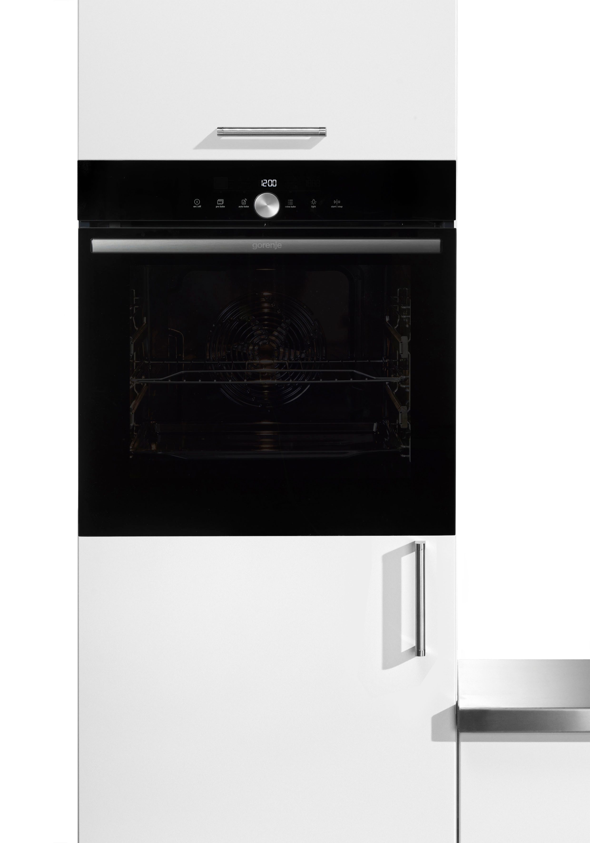GORENJE Einbaubackofen BOS 6747 A09DBGOT, mit 2-fach-Teleskopauszug, ecoClean, Pizzafunktion mit 300 °C – perfekt für Pizza, Focaccia und mehr!