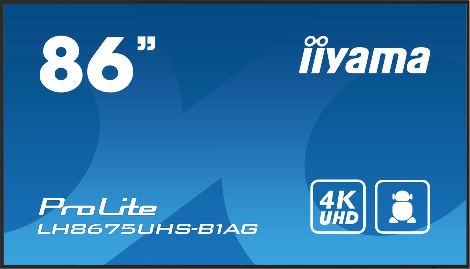 Iiyama iiyama ProLite LH8675UHS-B1AG LED-Monitor (3840 x 2160, 8 ms Reaktionszeit, 60 Hz, IPS Panel)