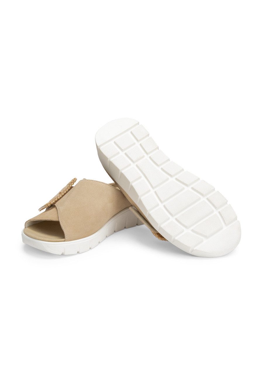 vitaform Damen Pantoletten Veloursleder Pantolette