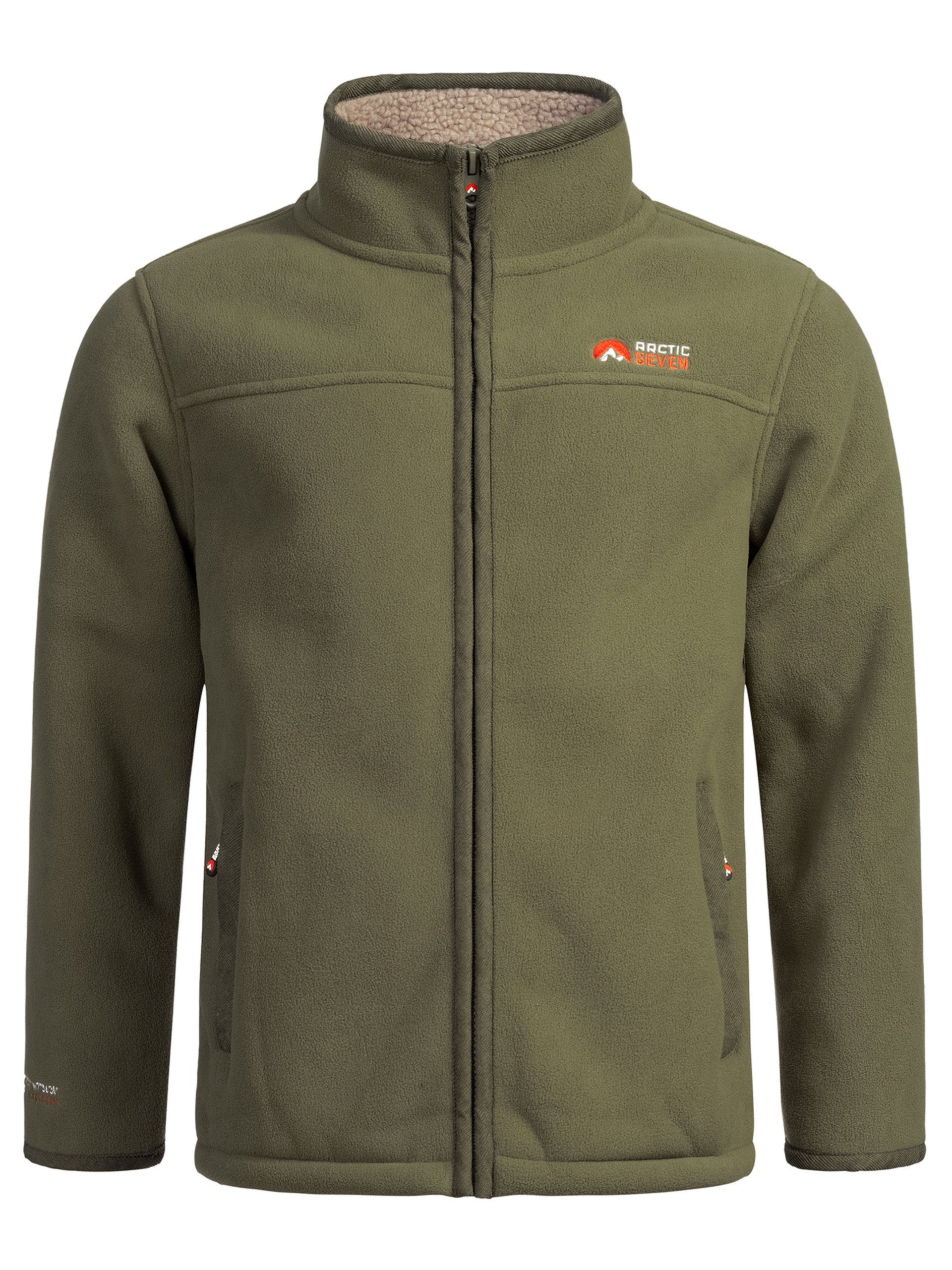 Arctic Seven Fleecejacke ASZeroo mit hoch schließendem Stehkragen