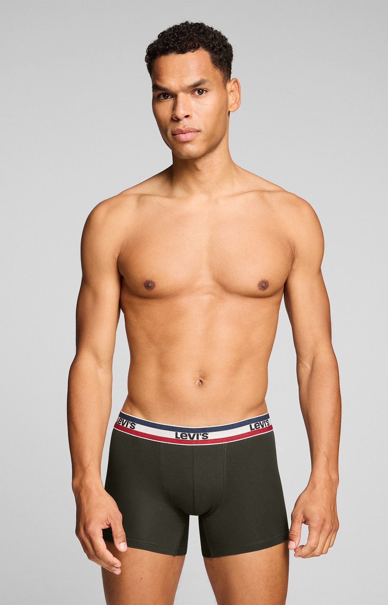 Levi's® Boxershorts LEVIS MEN REPEAT SPW LOGO BOXER BRIEF (2er Pack) ohne Eingriff, elastischer Logobund, Baumwoll-Mix – Bild 3 von 5