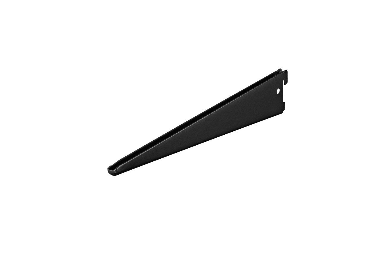 Dolle Regalwange Dolle Doppellochträger 2-Reihig 37 cm schwarz günstig online kaufen