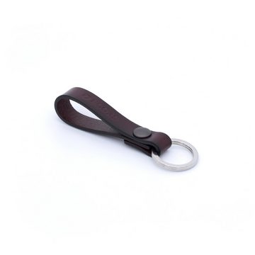 ROOXS Schlüsselanhänger Lederanhänger, Leder Schlüsselband mit Edelstahl Ring aus 100% Echtleder