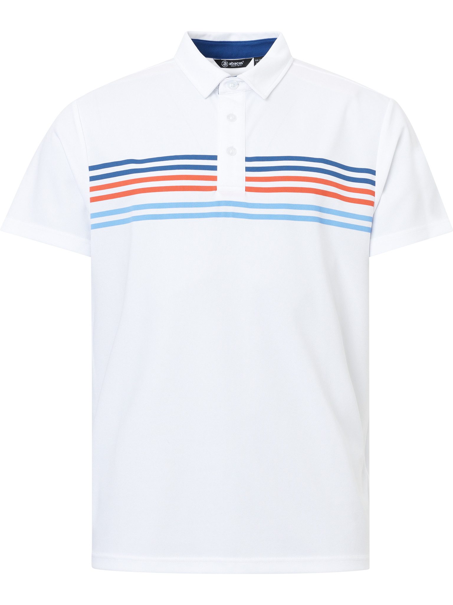 Poloshirt Abacus Golf Polo Telford Weiß-Gemustert Herren