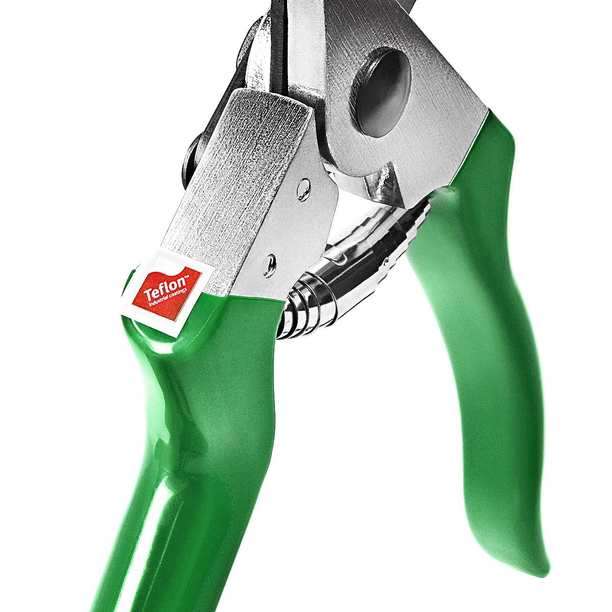 GRÜNTEK Gartenschere Präzision Bypass Gartenschere FALKE Teflon 215 mm, mit sanftes und kraftsparendes Schneidsystem