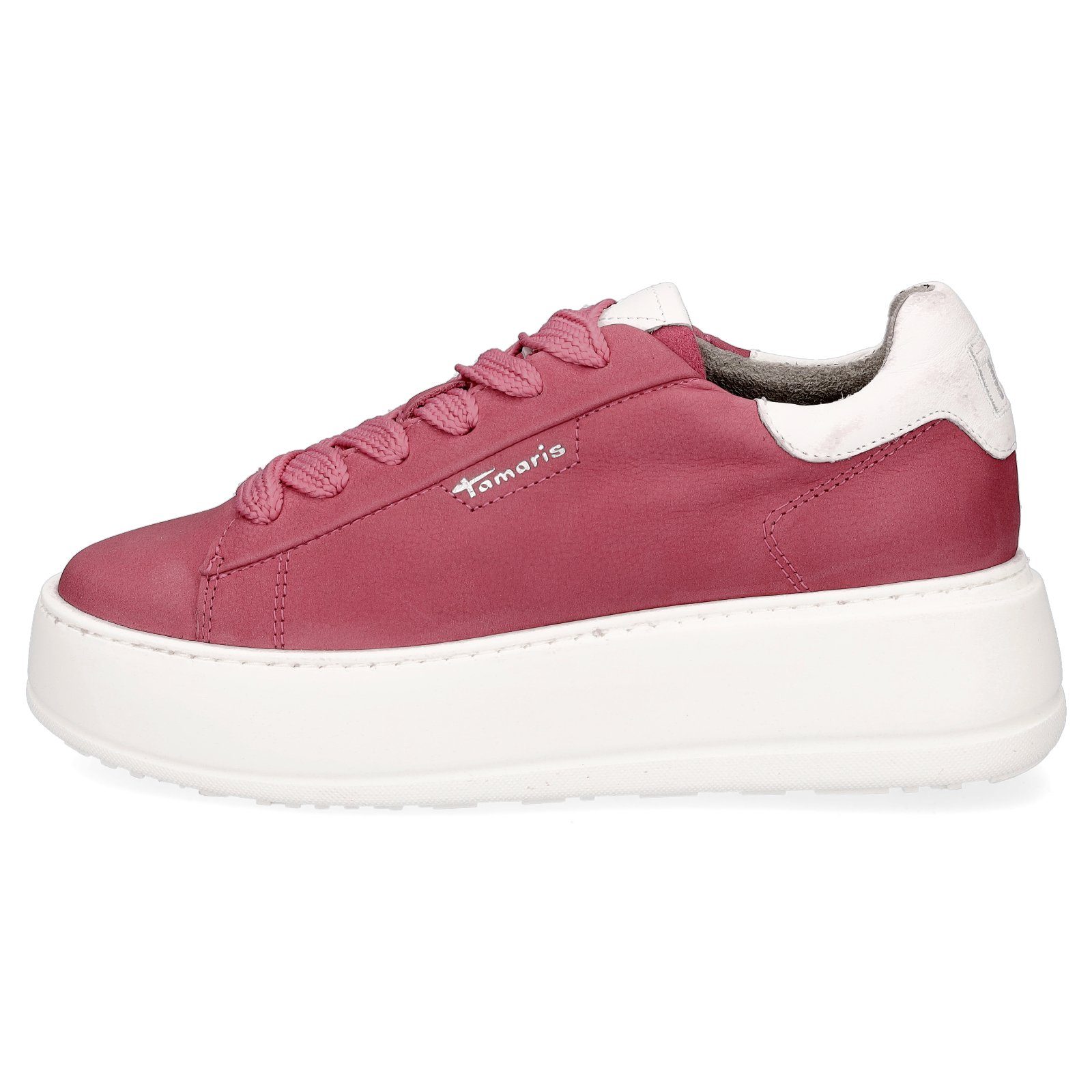 Tamaris Tamaris Damen Leder Plateau Sneaker pink Sneaker