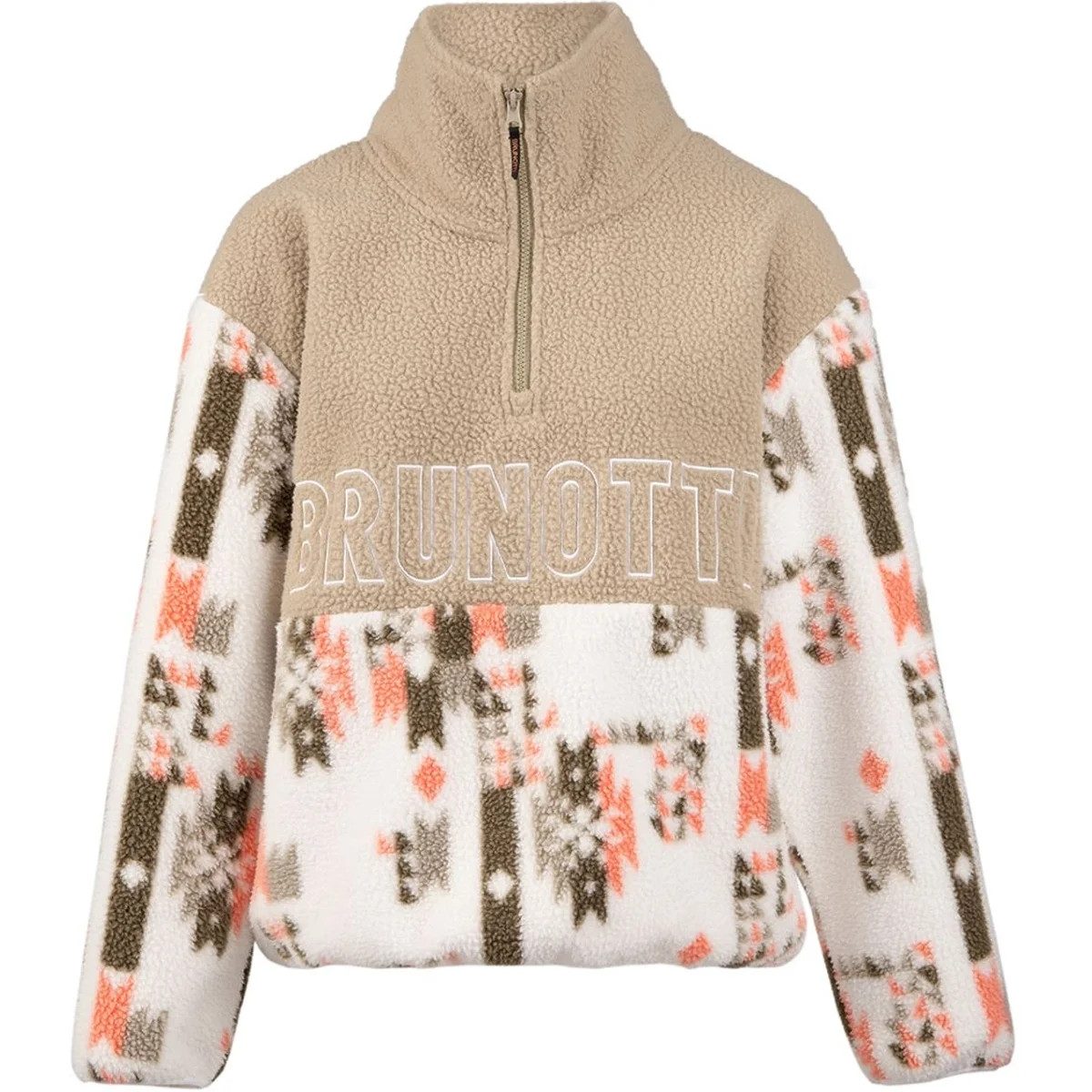 Brunotti Rollkragenshirt Chondra-Print Women Fleece SIBERIA FUNGI