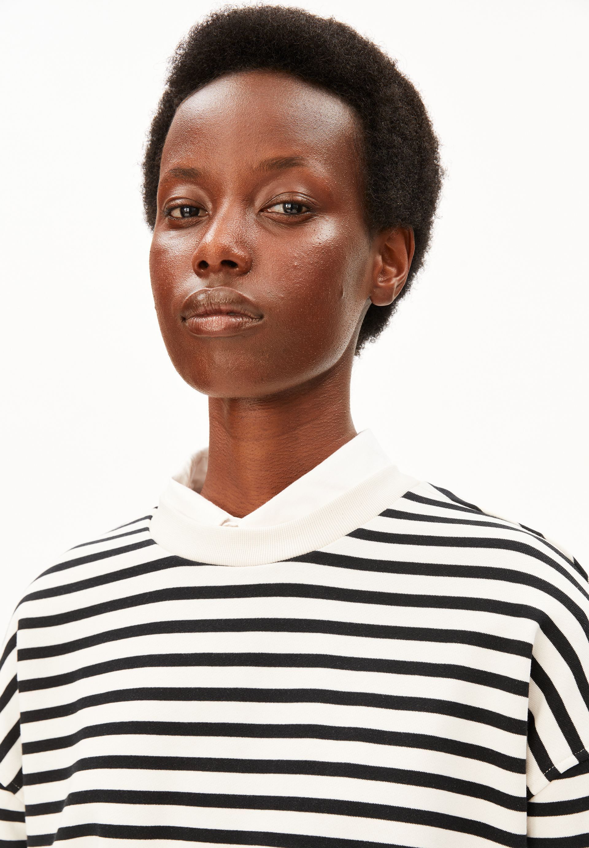 Armedangels Sweatshirt FRANKAA MAARLEN STRIPE Oversized Fit