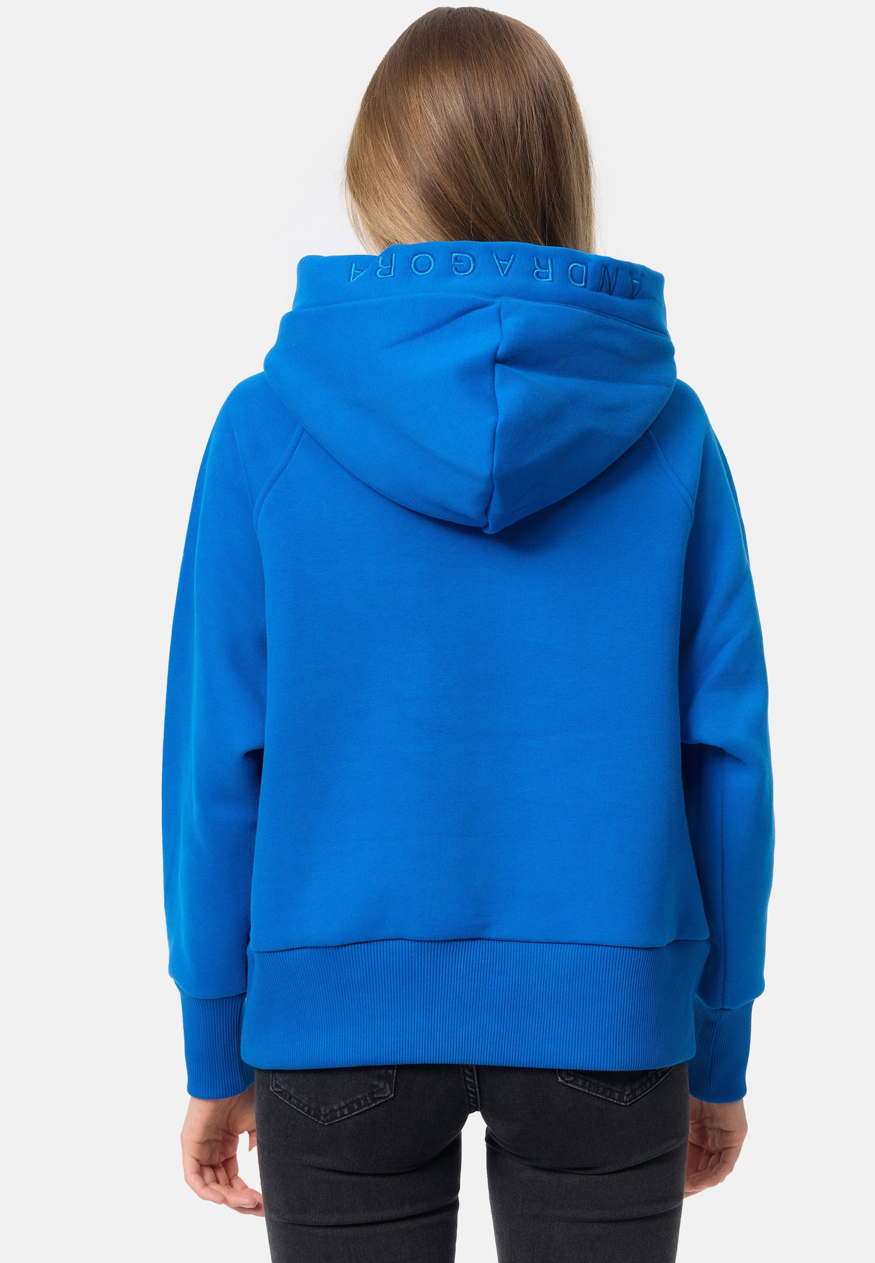 Decay Kapuzensweatshirt im klassischen Design dunkelblau