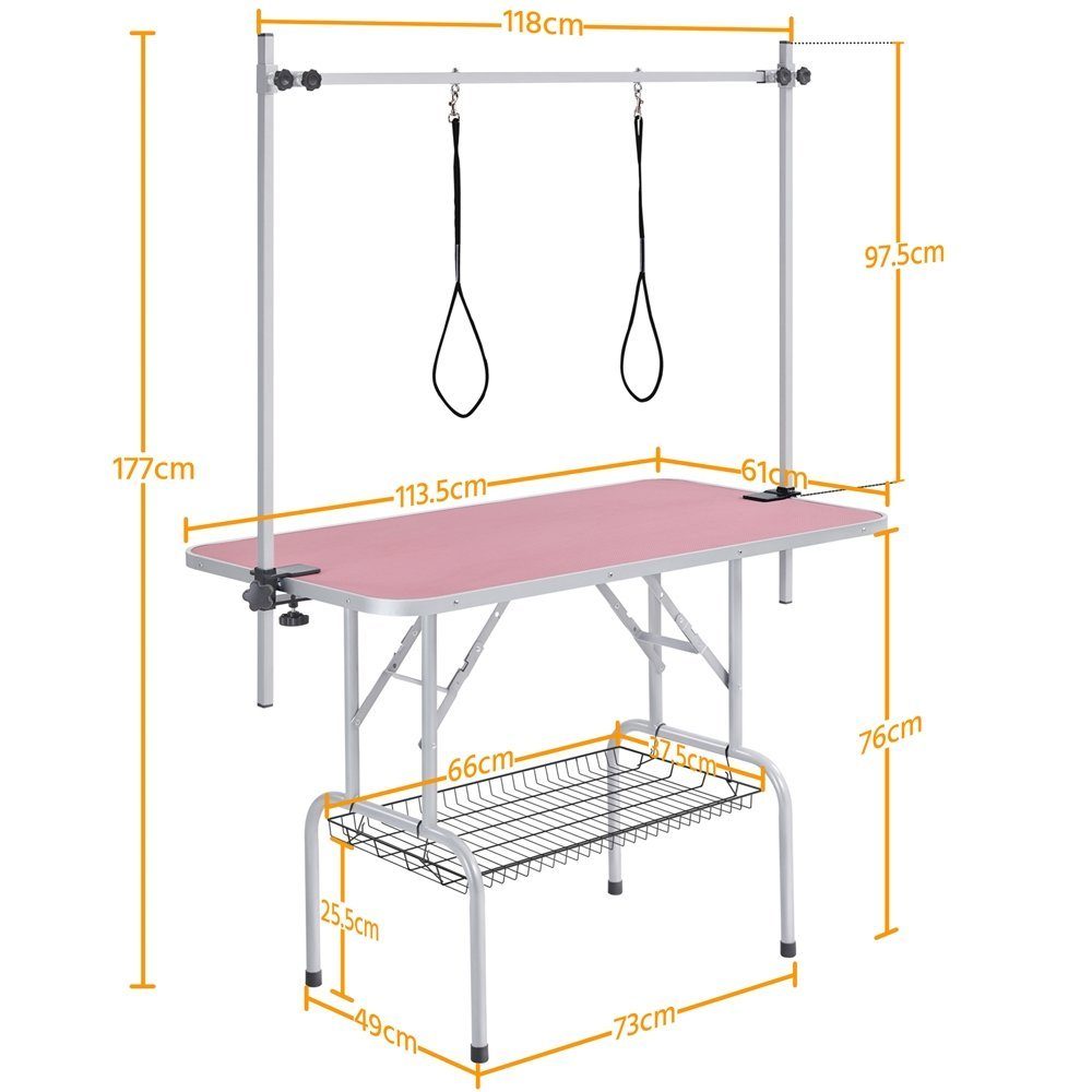 Yaheetech Arbeitstisch Hundepflegetisch, Fellpflege Pudel